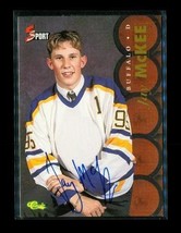 Vintage 1995 Classic 5 Sport Autograph Hockey Card Jay Mckee Buffalo Sabres - £7.90 GBP