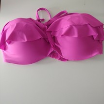 Ladies M&amp;S PINK Underwired Cuff Bandeau Bikini Top SIZE 38B - £14.16 GBP