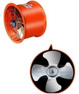 10&#39;&#39; Explosion-proof Axial Fan Cylinder Pipe Draft Fan Wall Mounted Vent... - $90.01 CAD