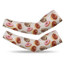 Mondxflaur Donut Cooling Arm Sleeves Cover UV Sun Protection for Men Women - £11.91 GBP