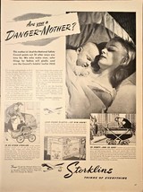 Storkline Strollers Thinks of Everything Danger mother -1948 Vintage Pri... - $11.93 CAD