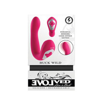 Evolved Buck Wild Rechargeable Silicone Dual Stimulator Pink - £119.55 GBP