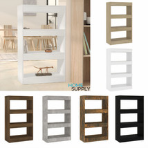 Modern Wooden 4-Tier Bookcase Shelving Display Book Storage Cabinet Room Divider - £46.42 GBP+