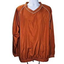 FootJoy Windbreaker Wind Shirt Mens XL Texas Burnt Orange Pullover Raglan Sleeve - £15.78 GBP