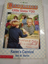 Scholastic Little Apple Babysitters Little Sister #20 Karen&#39;s Carnival Paperback - £3.92 GBP