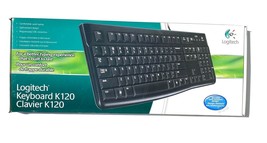 Logitech K120 Ergonomic Desktop USB Wired Black Keyboard - $19.99