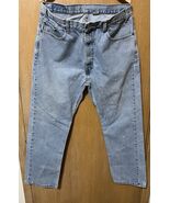 Vintage Levis 505 Jeans Mens 38x30 Light Wash Y2K Regular Straight Denim... - $39.11 CAD