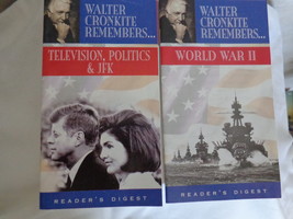 Walter Cronkite Remembers: WWII and TV, Politics and JFK Booklets (#3357) - £12.78 GBP