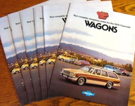 1978 Chevrolet Wagons Sales Brochure LOT 6 pcs Caprice Impala Malibu Monza Vans - £4.67 GBP
