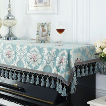 78x35inch Piano Anti-Dust Cover Dust Clean Fabric Cloth Elegant Piano Towel - £40.28 GBP