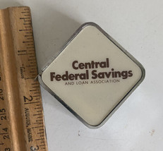 Vintage Pocket Tape Measure  Central Federal Savings  6&#39; - Barlow Bank - £3.88 GBP