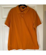 J. Crew Cotton Polo Shirt Orange Short Sleeve Men’s Size Large - $18.70