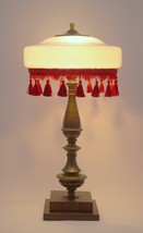 Art Nouveau Lamp Desk Big Santa &quot; Brass Lamp Original - $8,774.51 MXN