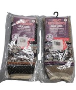 2 Pair Mukluks Thermal Socks Womens Size 6-11 Multi Patterened Mid Calf ... - $23.11
