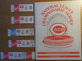Cincinnati Reds 1990 Western League Champions Collection Ticket Stubs & Program - $29.50