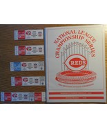 Cincinnati Reds 1990 Western League Champions Collection Ticket Stubs &amp; ... - $29.50