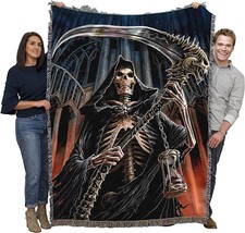 Final Verdict Grim Reaper Blanket by Anne Stokes Gothic Collection - Gift, 72x54 - £61.12 GBP