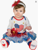 Halloween 4th July Halloween Baby Firecracker Comes w Jumper w Tutu, Leg... - $12.11