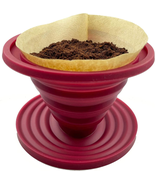 Attsky Collapsible Pour over Coffee Dripper for Camp Coffee, Reusable Si... - £9.32 GBP