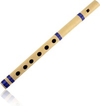 11 Inch Authentic Indian Wooden Bamboo Flute In The Key Of &quot;D&quot; Fipple Woodwind - £31.15 GBP