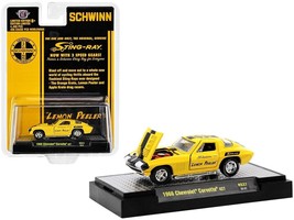 1966 Chevrolet Corvette 427 #68 Yellow with Black Stripes and Graphics &quot;Schwinn - £16.44 GBP