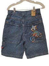 Vintage Jnco Jean Shorts Boys 16 Men&#39;s Size 29 Cyclist Pocket Y2K Retro Skater - £95.56 GBP