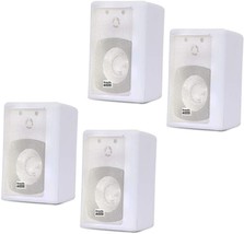 1200 Watt White 2 Pair Pack Of Acoustic Audio&#39;S 151W Indoor Outdoor 2 Way - £71.37 GBP