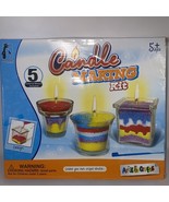 Ultimate Candle Making Kit With 5 Colored Waxes - Makes 3 Candles - NEW Open Box - £10.43 GBP