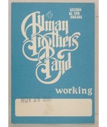 ALLMAN BROTHERS - GREGG - ORIGINAL CLOTH CONCERT TOUR BACKSTAGE PASS *LA... - £7.56 GBP