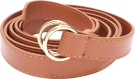 J Jason Wu Double Wrap Faux Leather Belt - Brown, M / L - £15.45 GBP