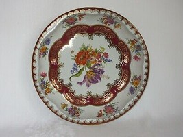 Daher Decorated Ware Round Metal Tin Tray Bowl Vtg 1971 Flowers England - £23.64 GBP