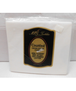 Counted Cross Stitch Fabric Aida 14 Count 20&quot; x 24&quot; Combed Cotton White - $14.99