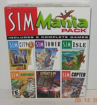 Sim Mania Pack (PC, 2000), Sim City Isle Tower Safari Copter Streets of Sim city - £38.30 GBP