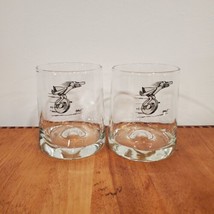 BC Comic Johnny Hart Caveman Pinched Glasses Juicer Whiskey Set Of 2 Vin... - $15.80