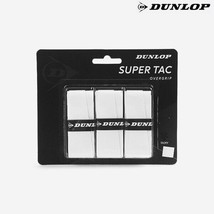 Dunlop Super TAC Overgrip 3pcs Tennis Racquet Grip 0.5mm Tacky Feel NWT ... - £17.70 GBP