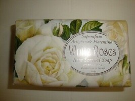 New Saponificio Artigianale Made in Italy 10.5 oz Bath Bar Soap White Roses - £10.26 GBP