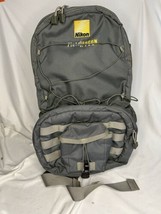 Nikon Field Recon Team Nylon Camera Backpack Bag Gray - $74.25
