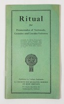 1947 American Legion Booklet Ritual For Promenades Of Nationals, Grandes - £19.78 GBP