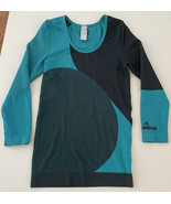 Adidas x Stella McCartney Geometric Work Out Shirt Size Small Turquoise ... - $33.68 CAD