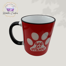 Red "Best Cat Mom" Mug 11 Ounce Mug - $14.50