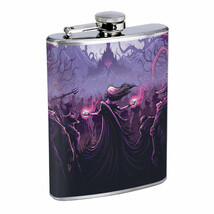 Sorceress Purple Magic Em1 Flask 8oz Stainless Steel Hip Drinking Whiskey - £11.83 GBP