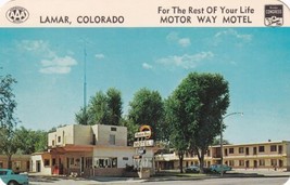 Motor Way Motel Lamar Colorado CO Postcard A24 - £2.39 GBP