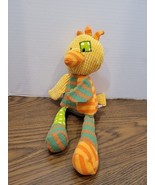 Ganz Quiltees Chick Fabric Plush Stuffed Animal 14&quot; Yellow Orange Green ... - $12.30