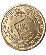 1 - 40 Year Official NA Medallion With Rainbow AB Swarovski Crystal - $15.99