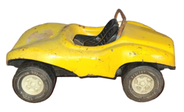 Vintage Tonka Fun Buggy #52790 Made In USA Yellow Metal Convertible Car - £7.80 GBP