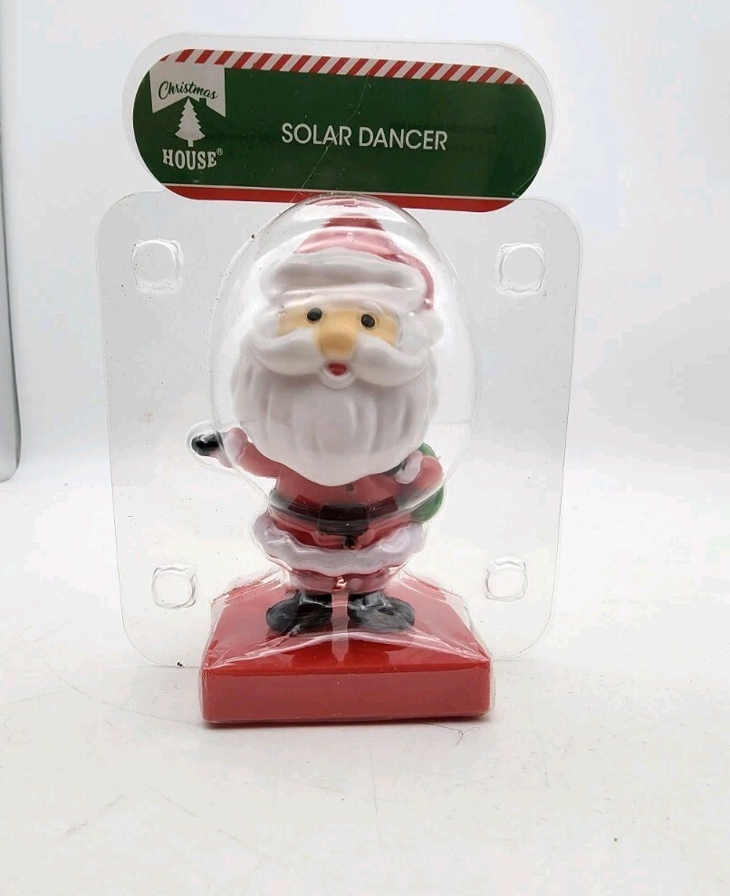 Solar Powered Dancing Toy Bobblehead New Christmas Santa Claus *H - $5.00