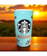 Starbucks 2016 MISSOURI 12 Oz Ceramic Traveler Tumbler Boats Ozark Lake EUC - $50.08 CAD
