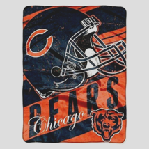 Chicago Bears Super Plush Blanket Throw Deep Slant Soft Blanket New NFL Licensed - £18.08 GBP