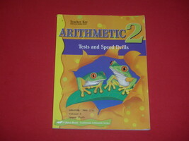 A Beka Book Arithmetic 2 Tests and Speed Drills Grade 2 Teacher Key - £7.65 GBP