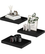 Small Floating Shelves For Wall - 12 X 9 Inch Black Shelves For Bedroom,... - €37,04 EUR
